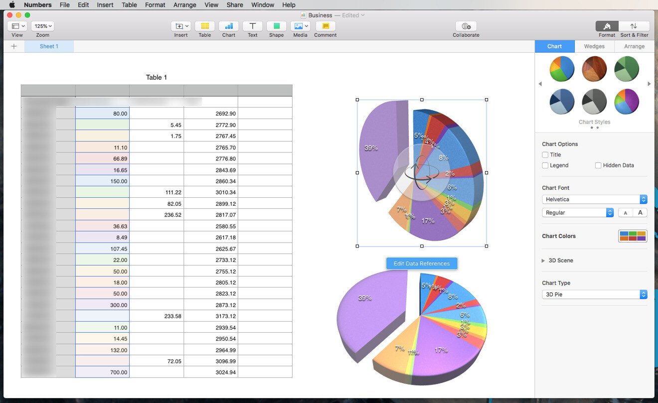 Apple Numbers-ui