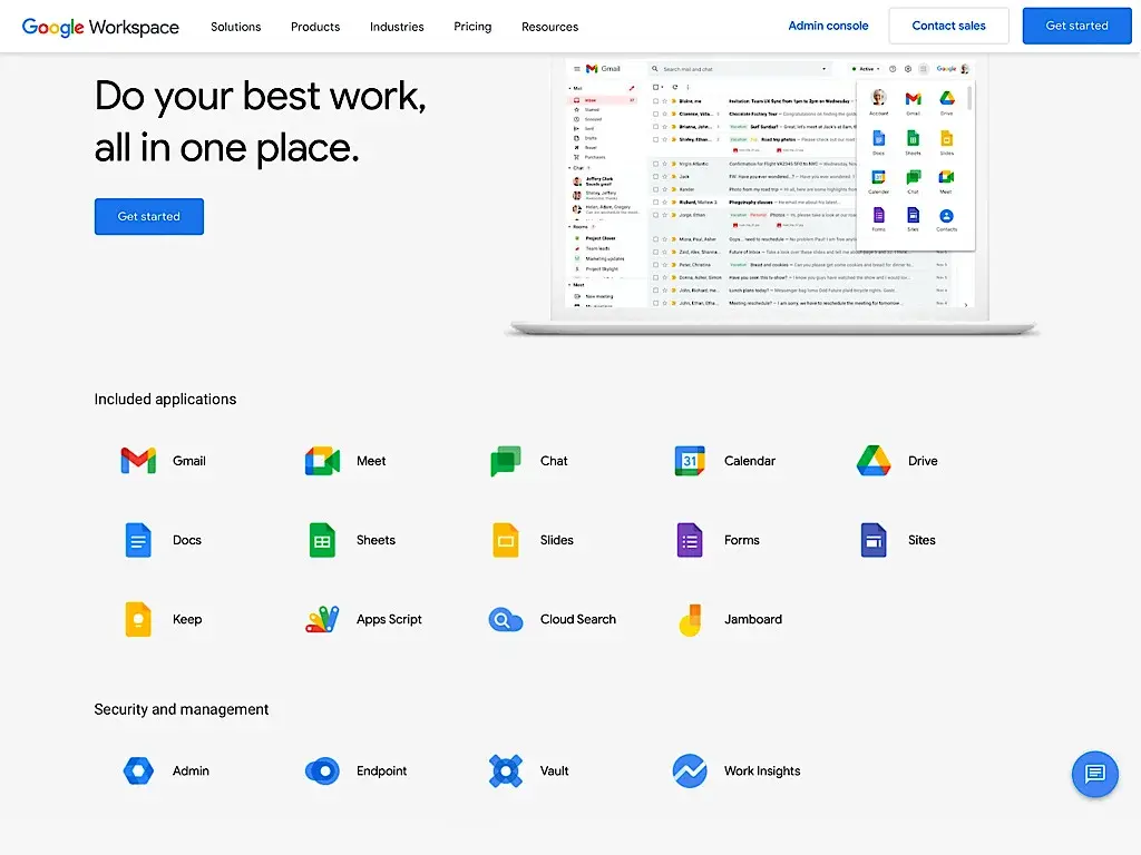 Google Workspace-ui