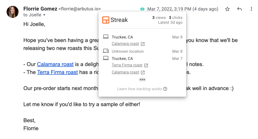 Streak-email-tracking